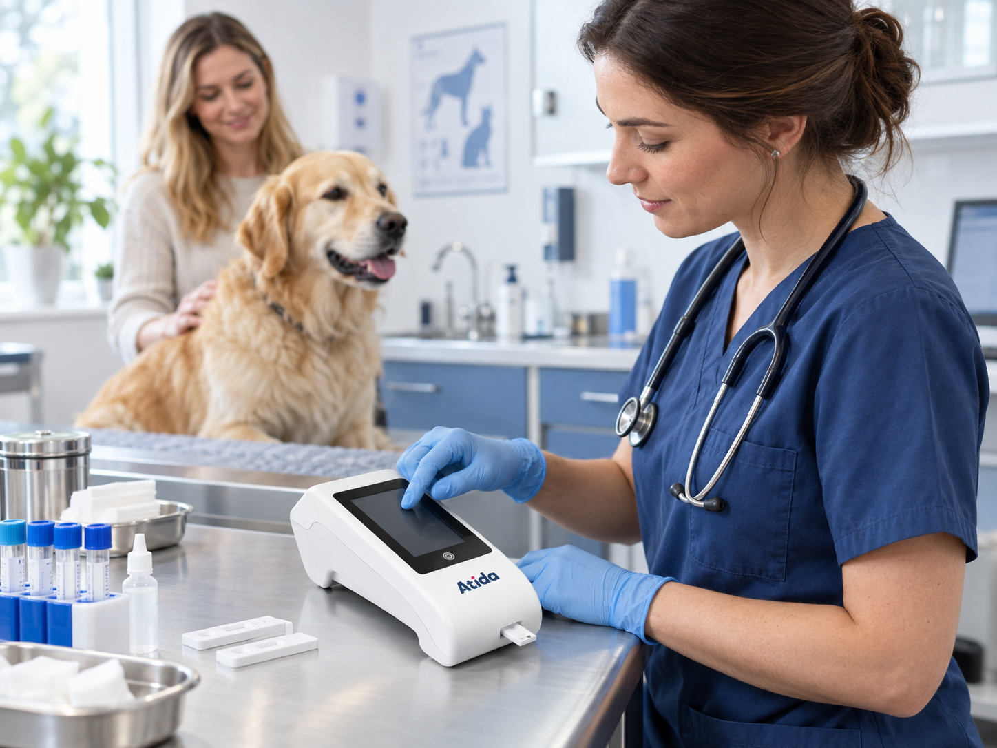 Analizor ATIDA Move II — Diagnostic pentru mai multe specii